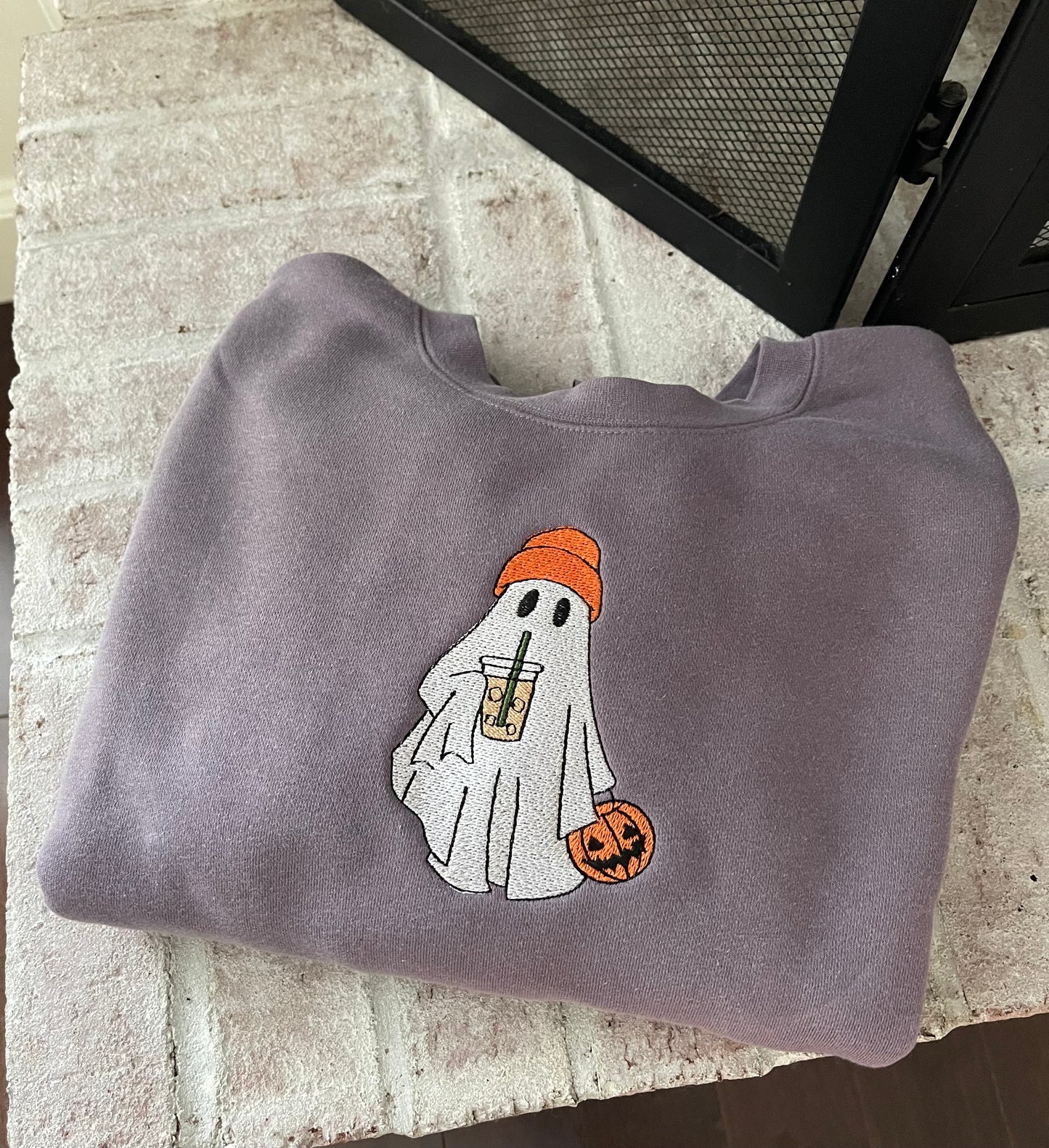 Ghostie w/ coffee | midweight pigment dye crew